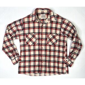 DryGoods Co. Saucatuck Shirt Men's Large Plaid Button Up Flannel Red
